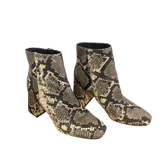 Circus by Sam Edelman Women Snakeskin Ankle Boots Size 8M - Picture 2 of 8